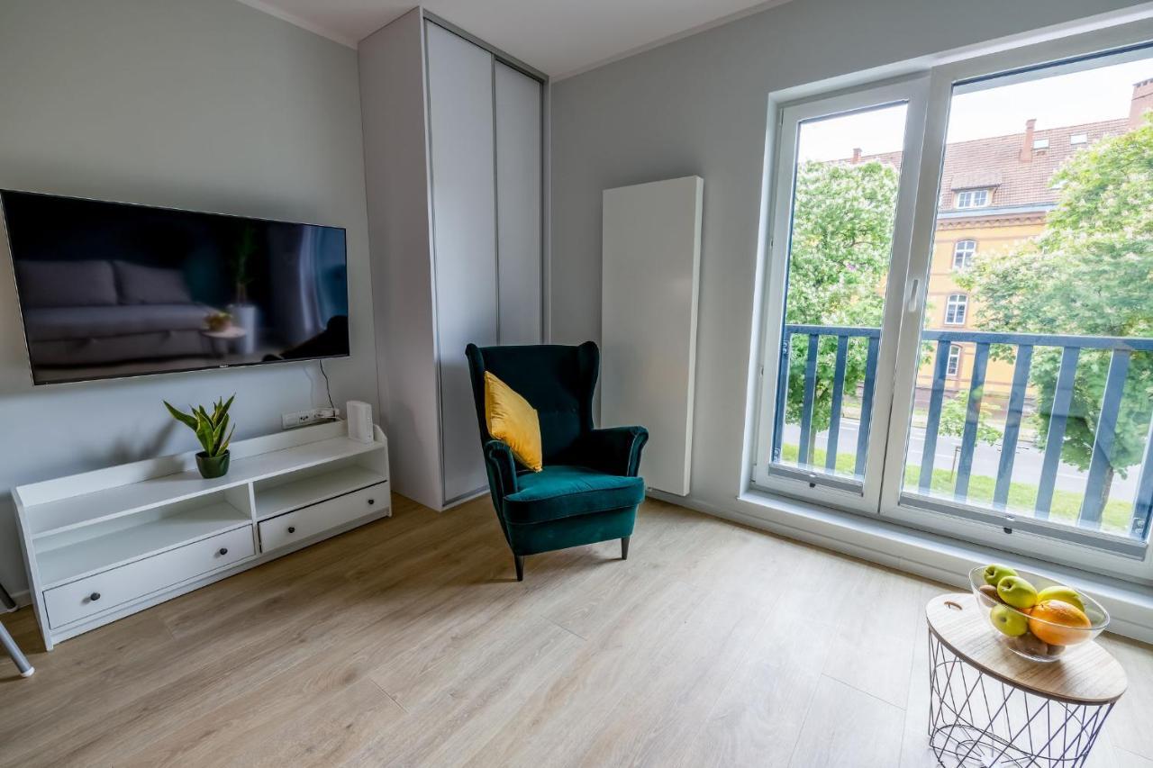 Uroczy Apartament Typu Studio W Scislym Centrum Szczecina Dış mekan fotoğraf